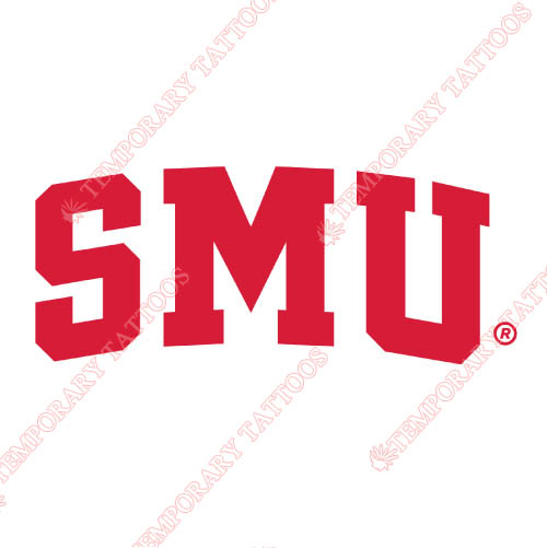Southern Methodist Mustangs Customize Temporary Tattoos Stickers NO.6300